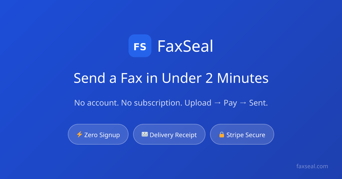 Send Important Documents with Proof | FaxSeal